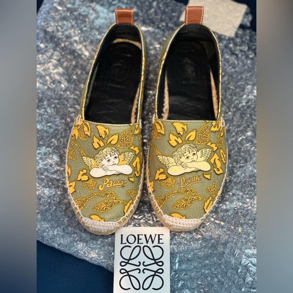 LOEWE Anagram Engraved Espadrille Slip-on 36